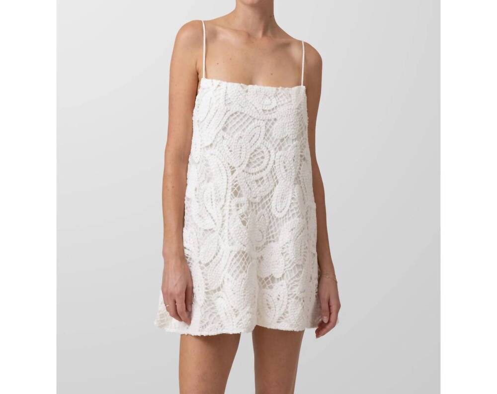 NEW LINE AND DOT la dolce mini dress in white